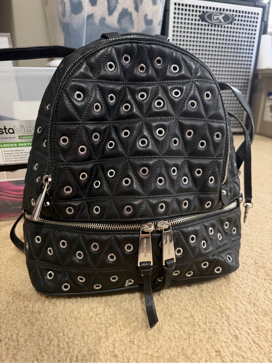 Michael Kors Handbags - Michael Kors Studded Black Mini Backpack